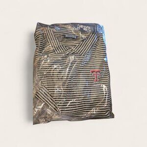 Cutter & Buck Texas Tech Red Raiders Alumni Polo XXL Gray Stripe NWT